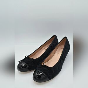Elegant Black Quilted Ballet Flats